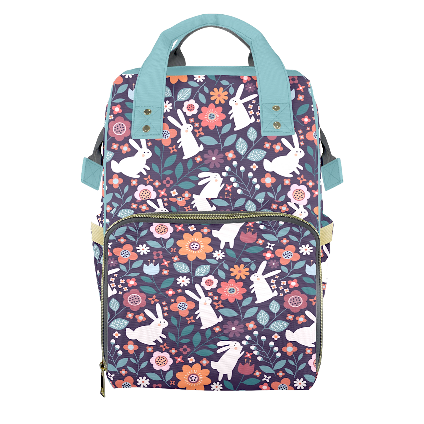 Bunny Blooms Customizable Diaper Bag