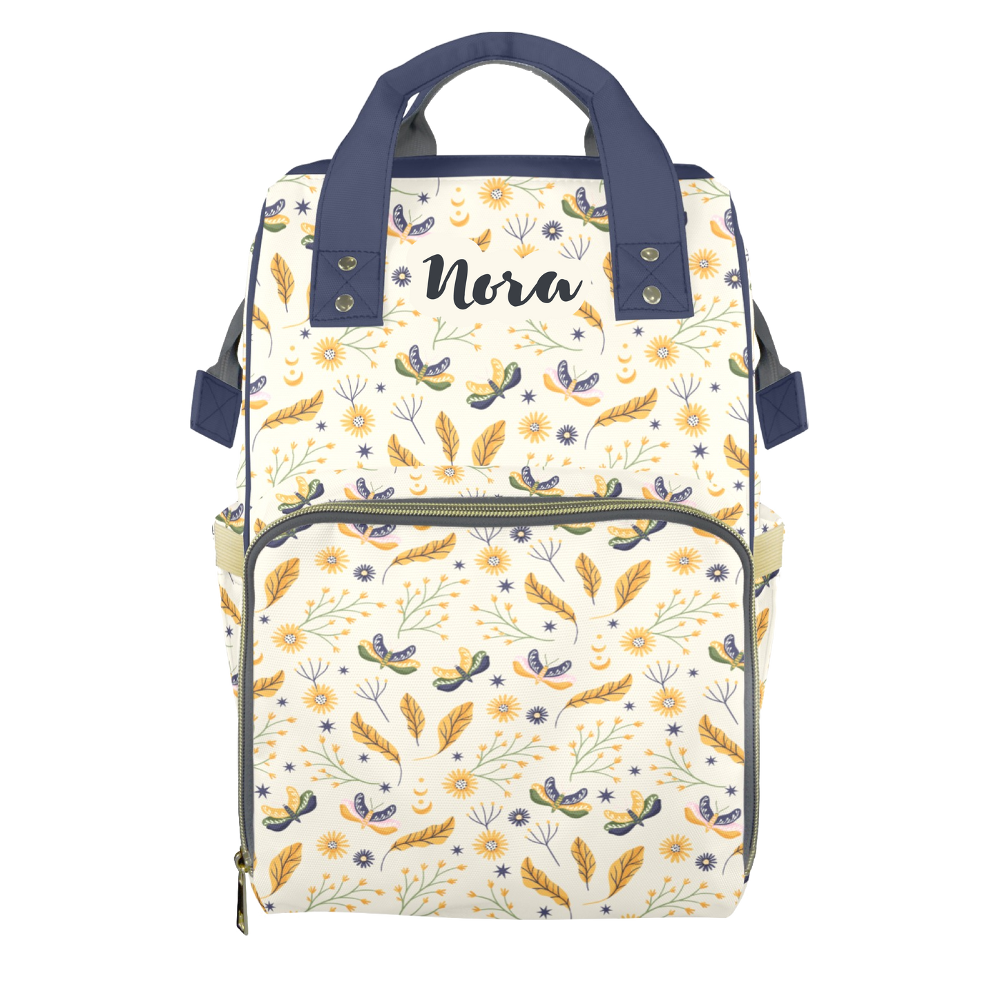 Moths To Flame Customizable Diaper Bag