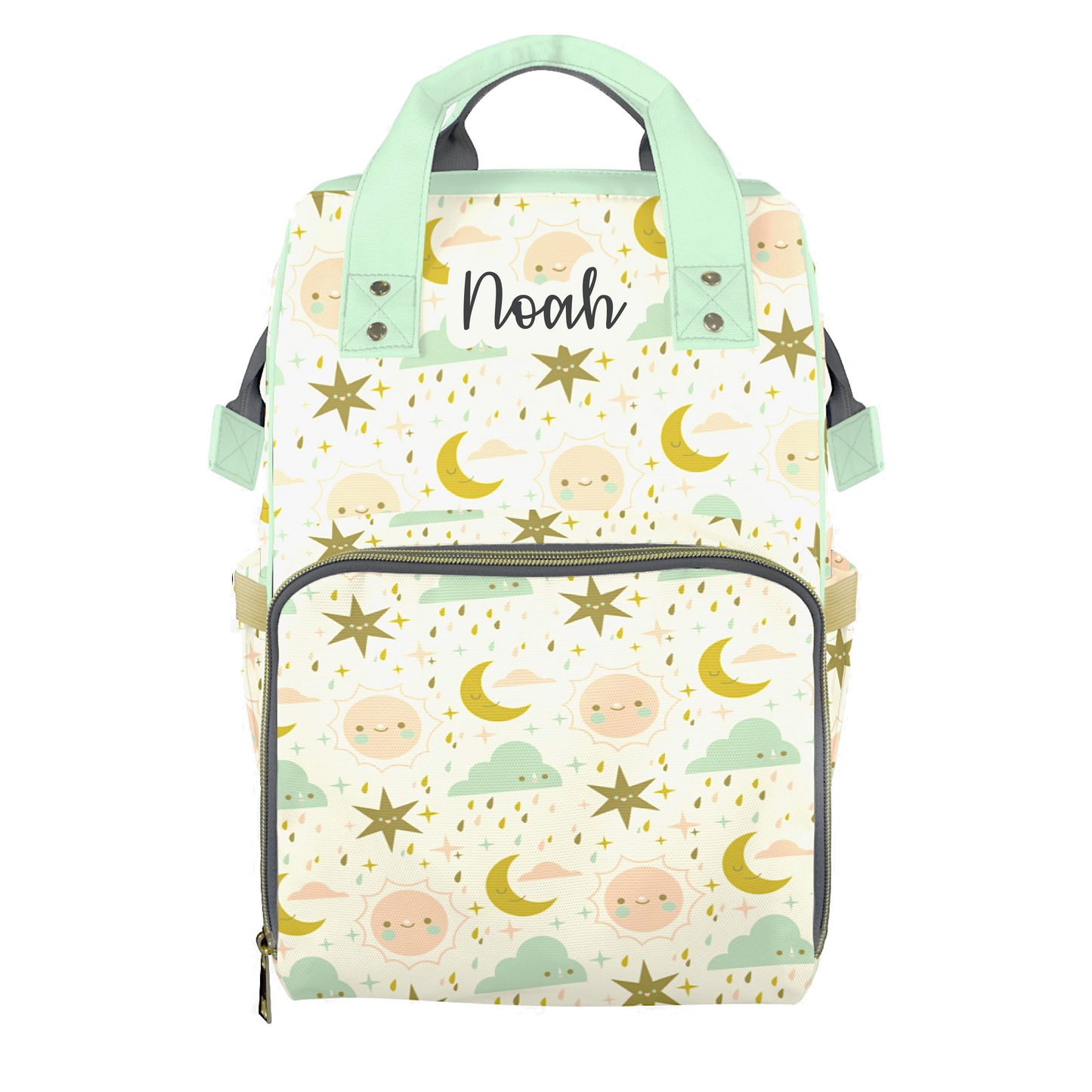 Sun And Moon Customizable Diaper Bag